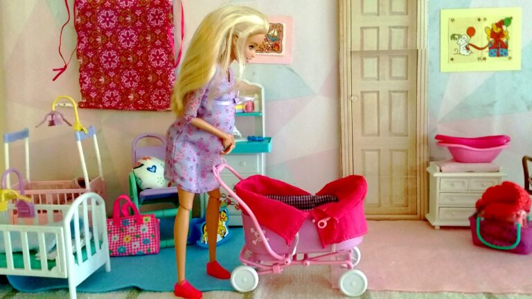 Gazing into the empty pram