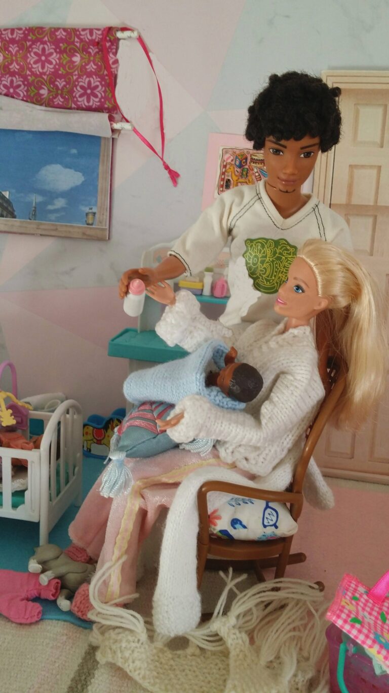 Louis brings a babies' bottle