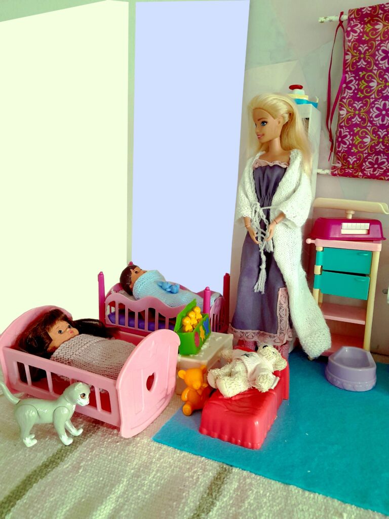 Toddlers in their cots